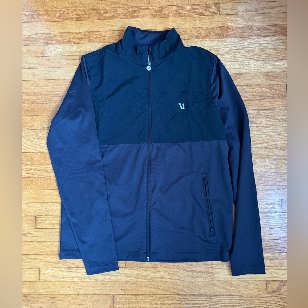 Vuori Black workout track jacket